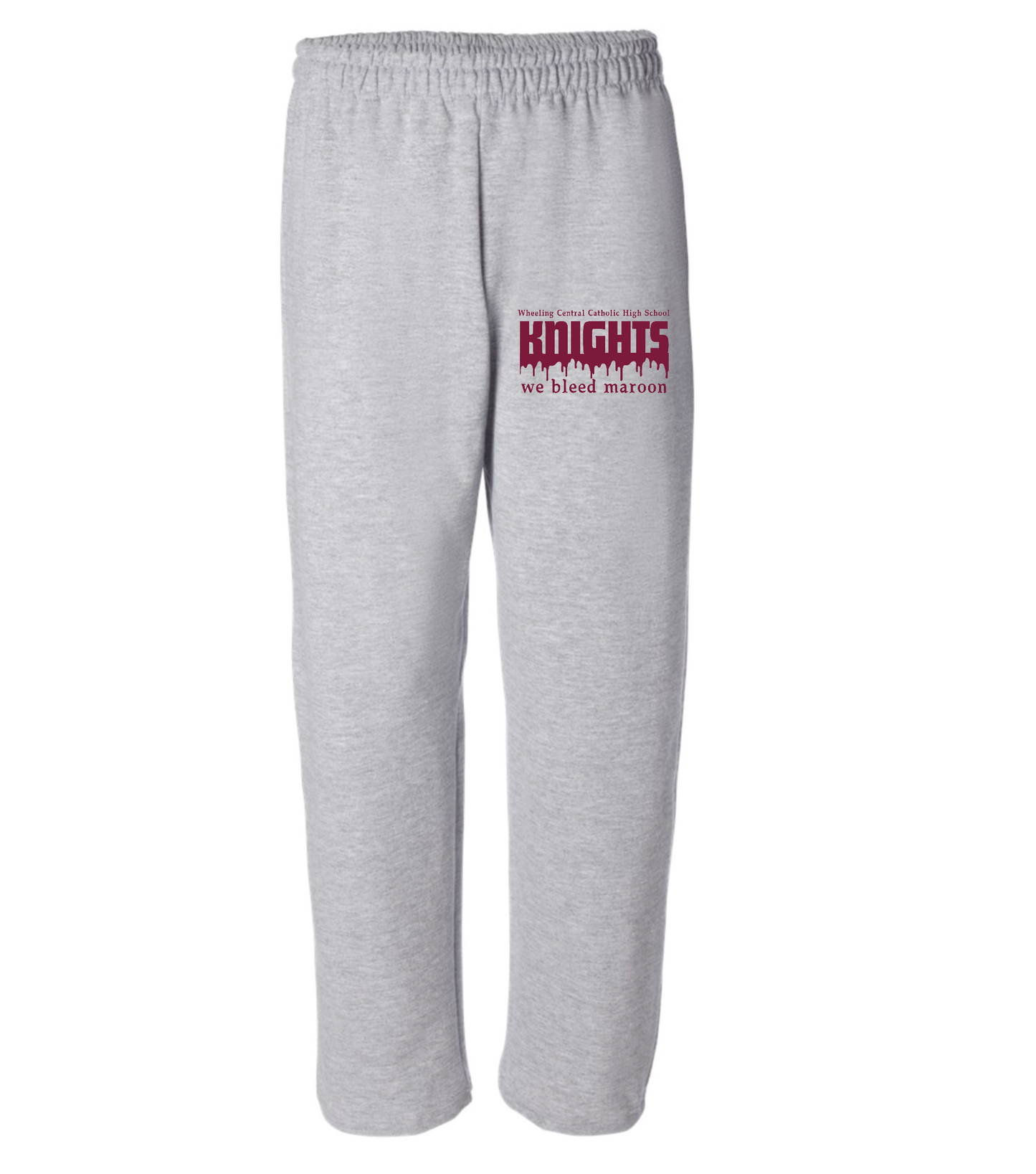 Open bottom sweatpants