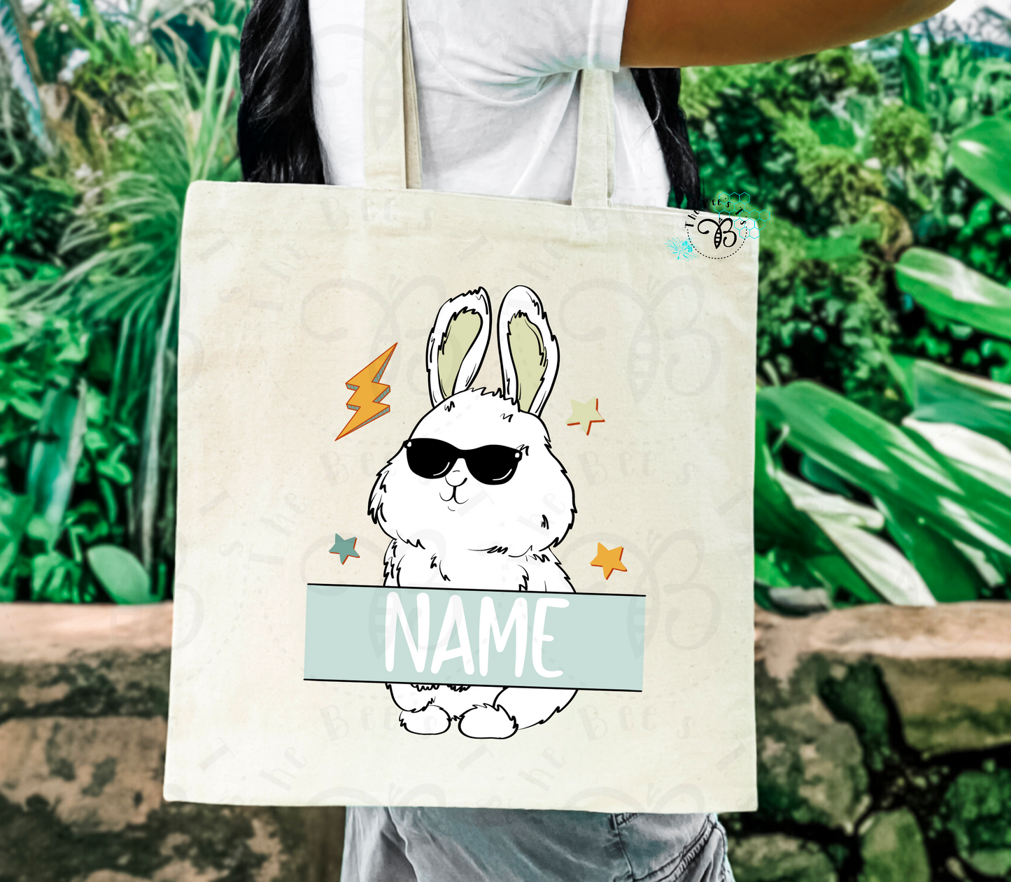 Easter Canvas tote