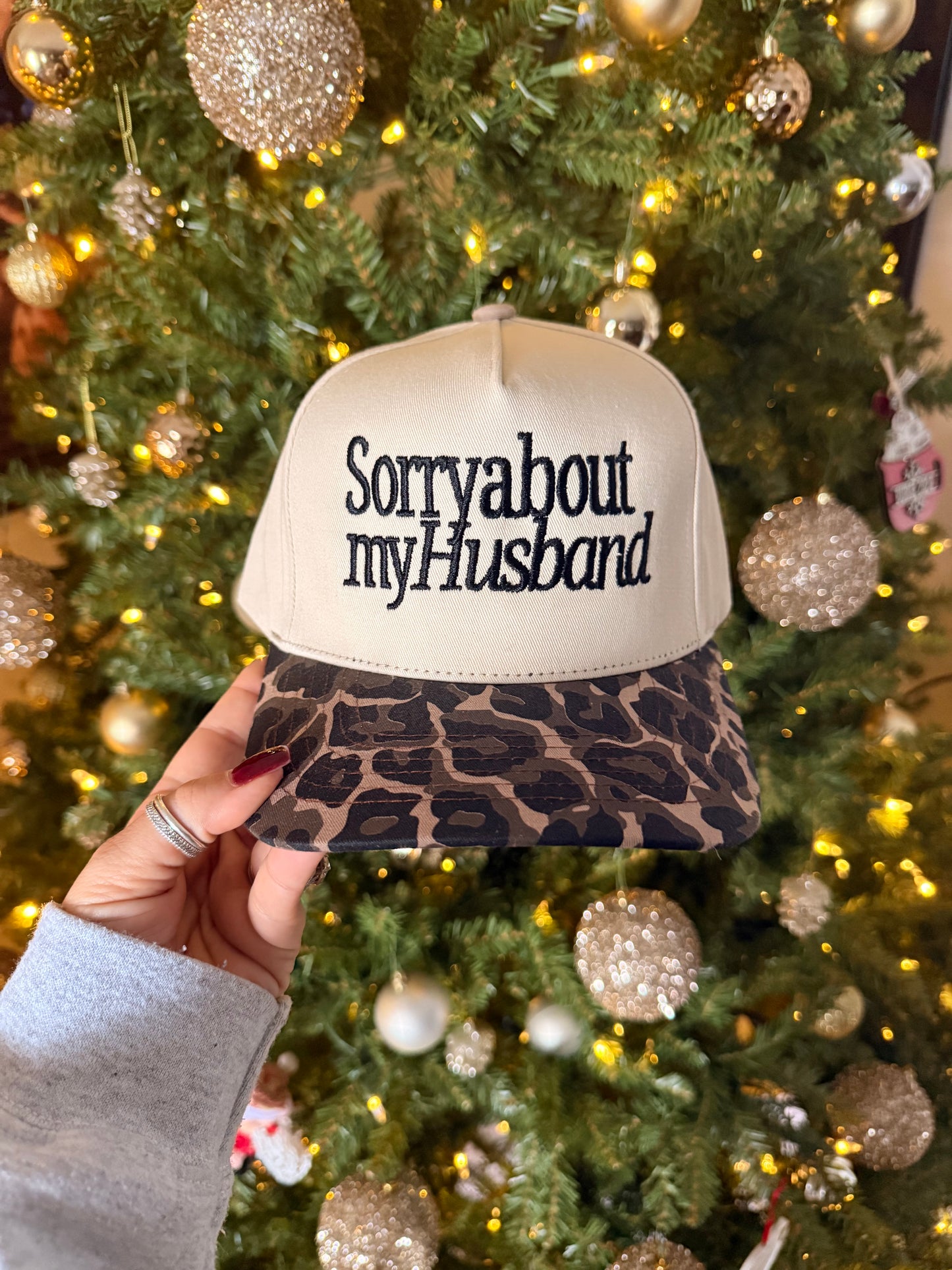 Sorry about my husband