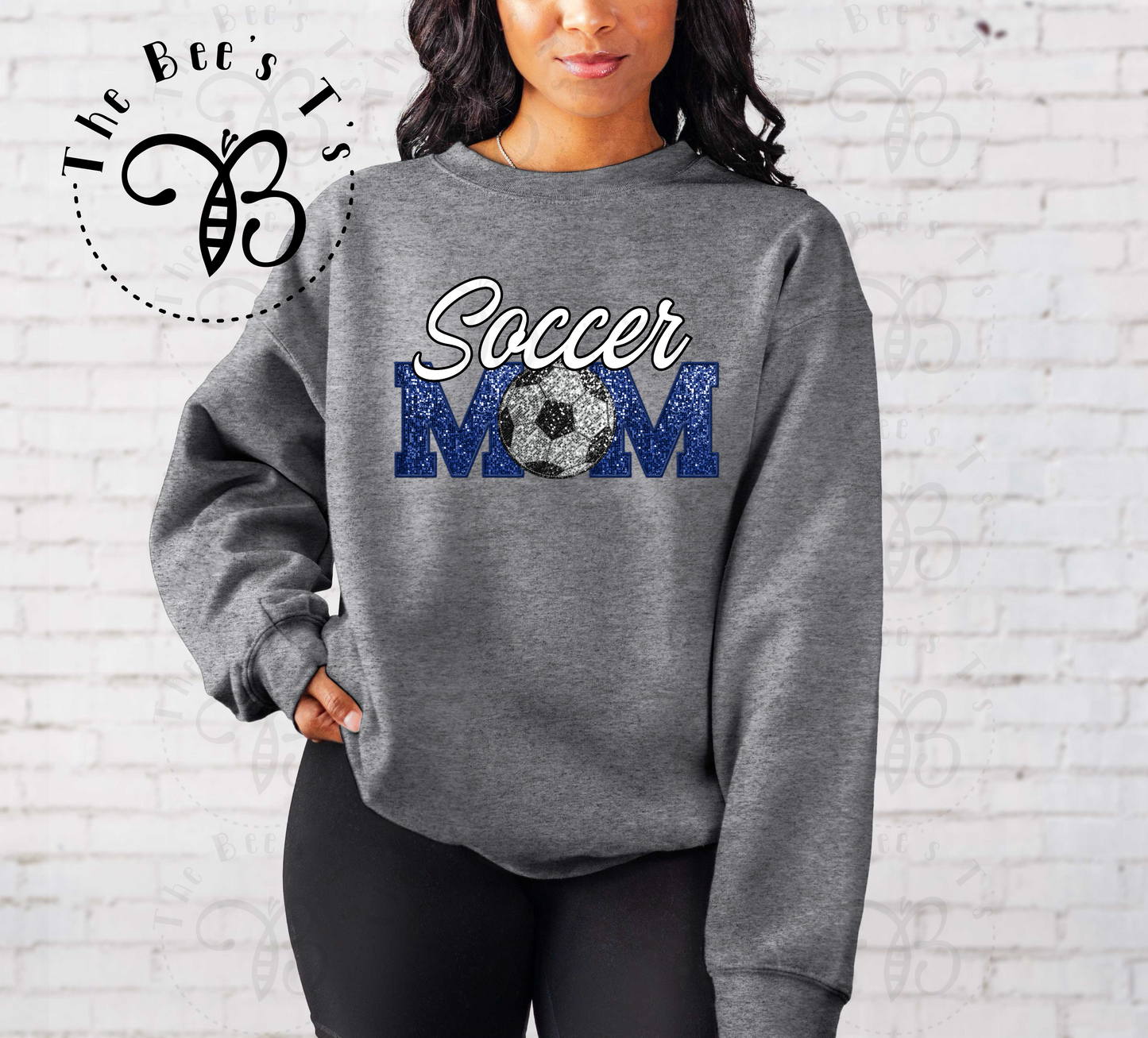 Soccer Mom Faux Sequin