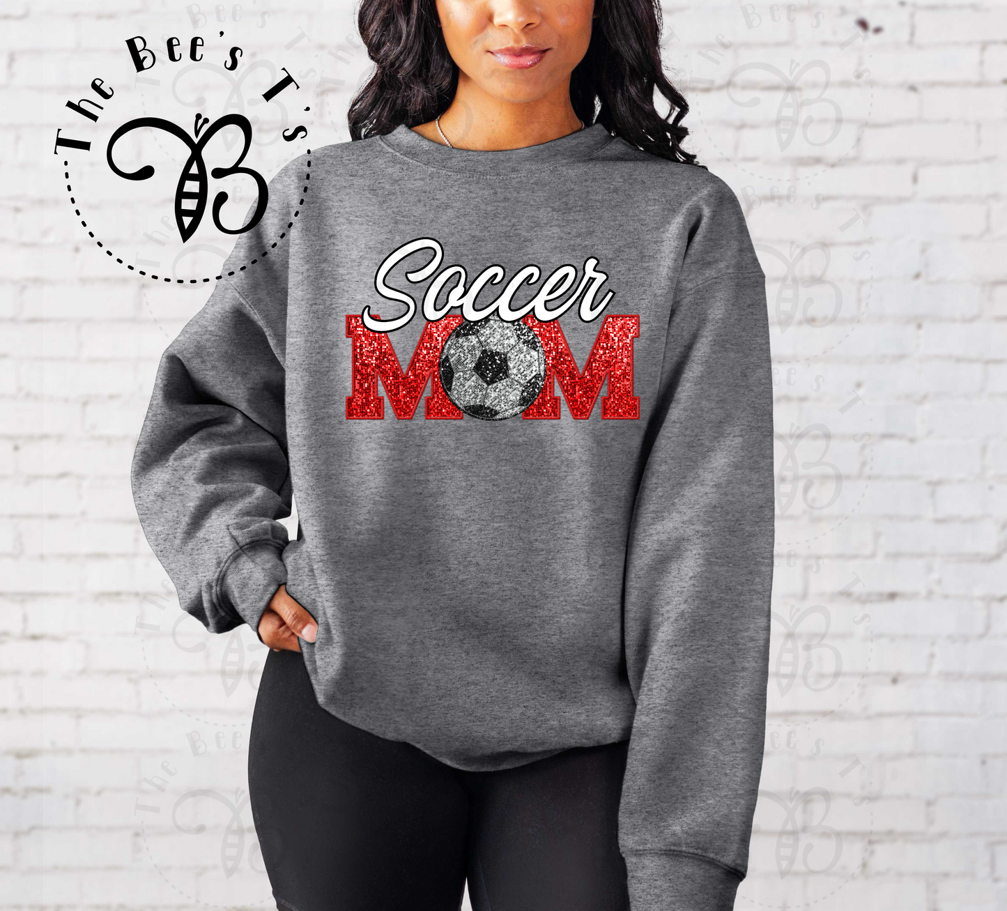 Soccer Mom Faux Sequin