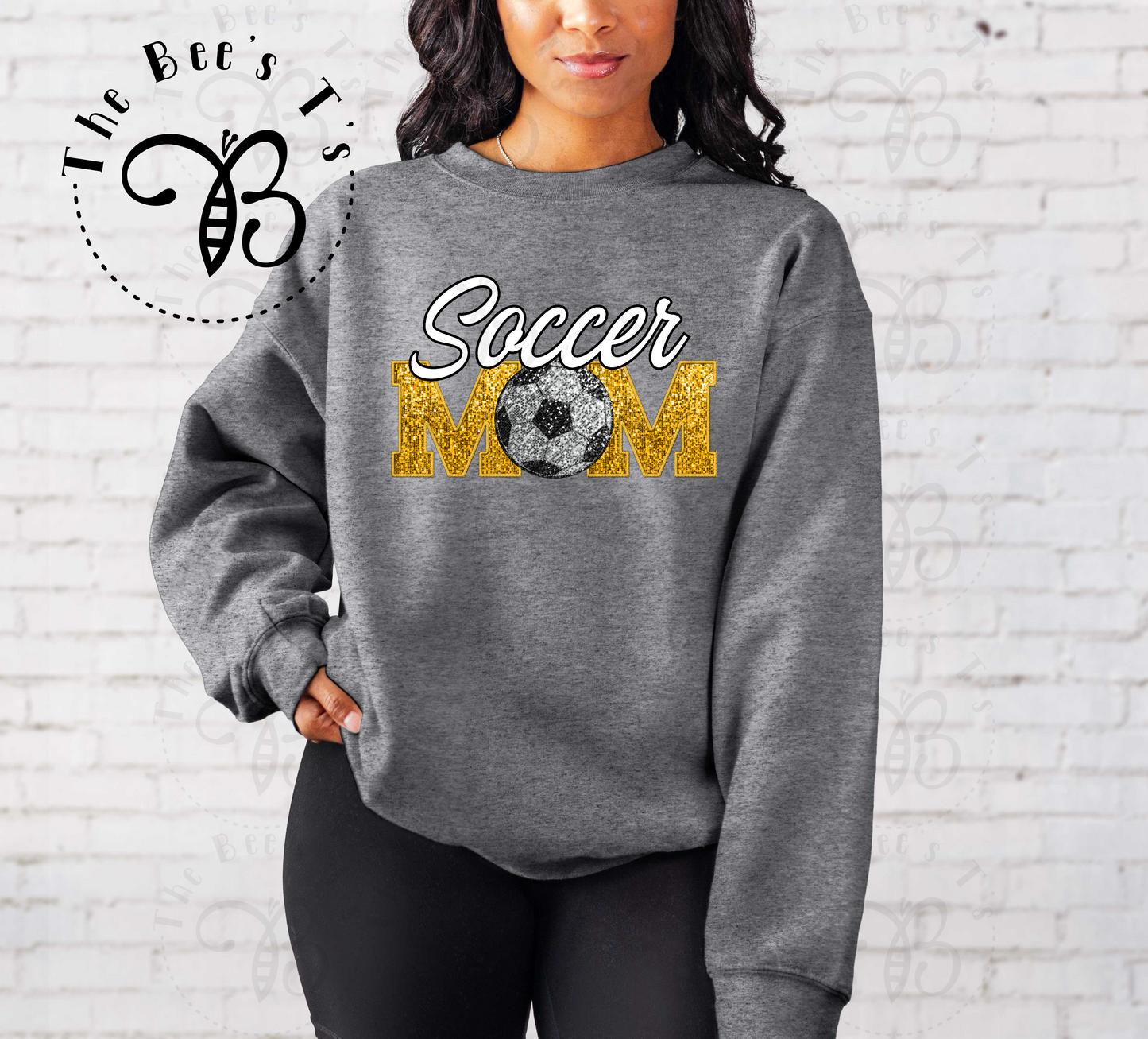 Soccer Mom Faux Sequin