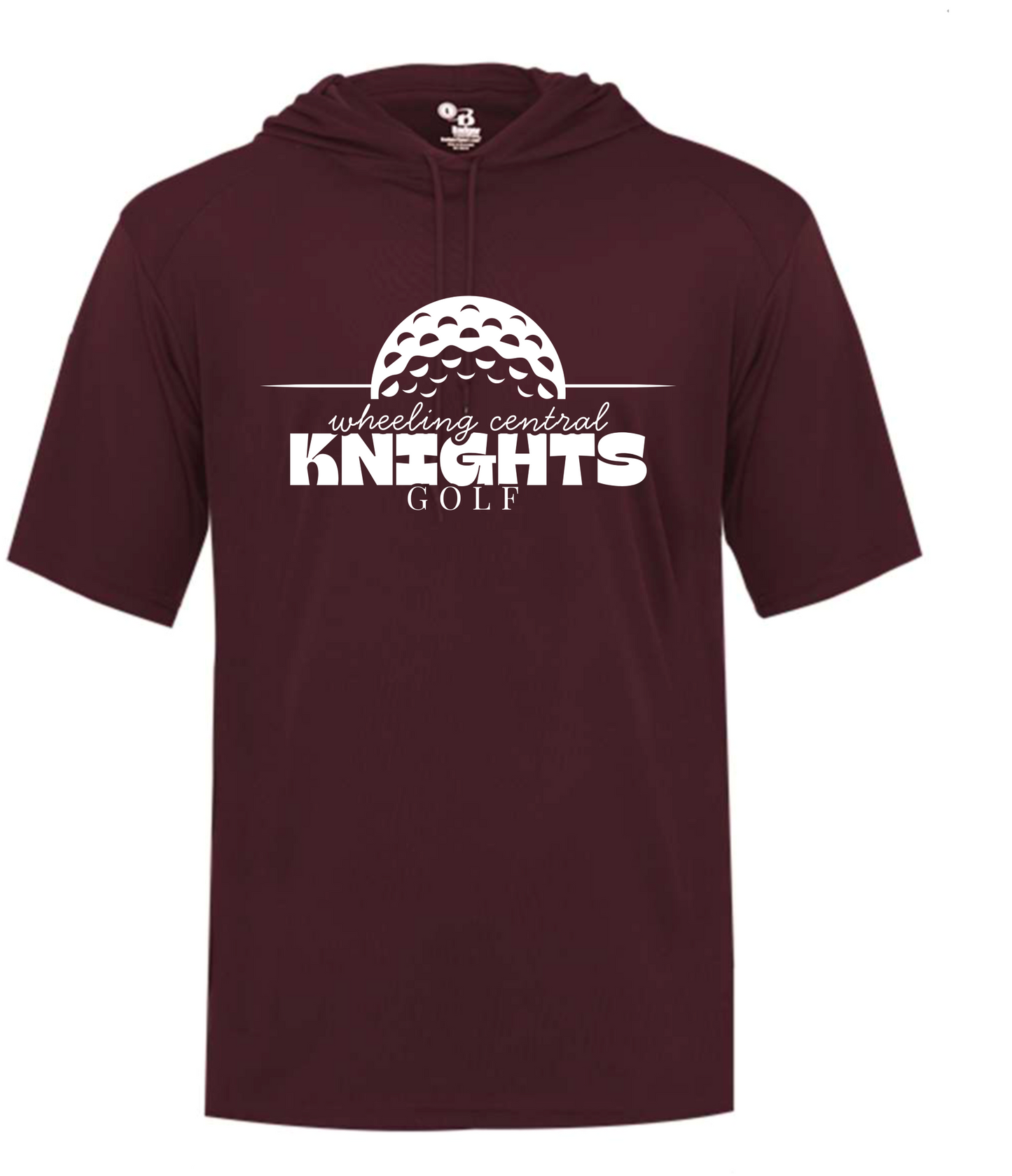Maroon Hooded T-Shirt