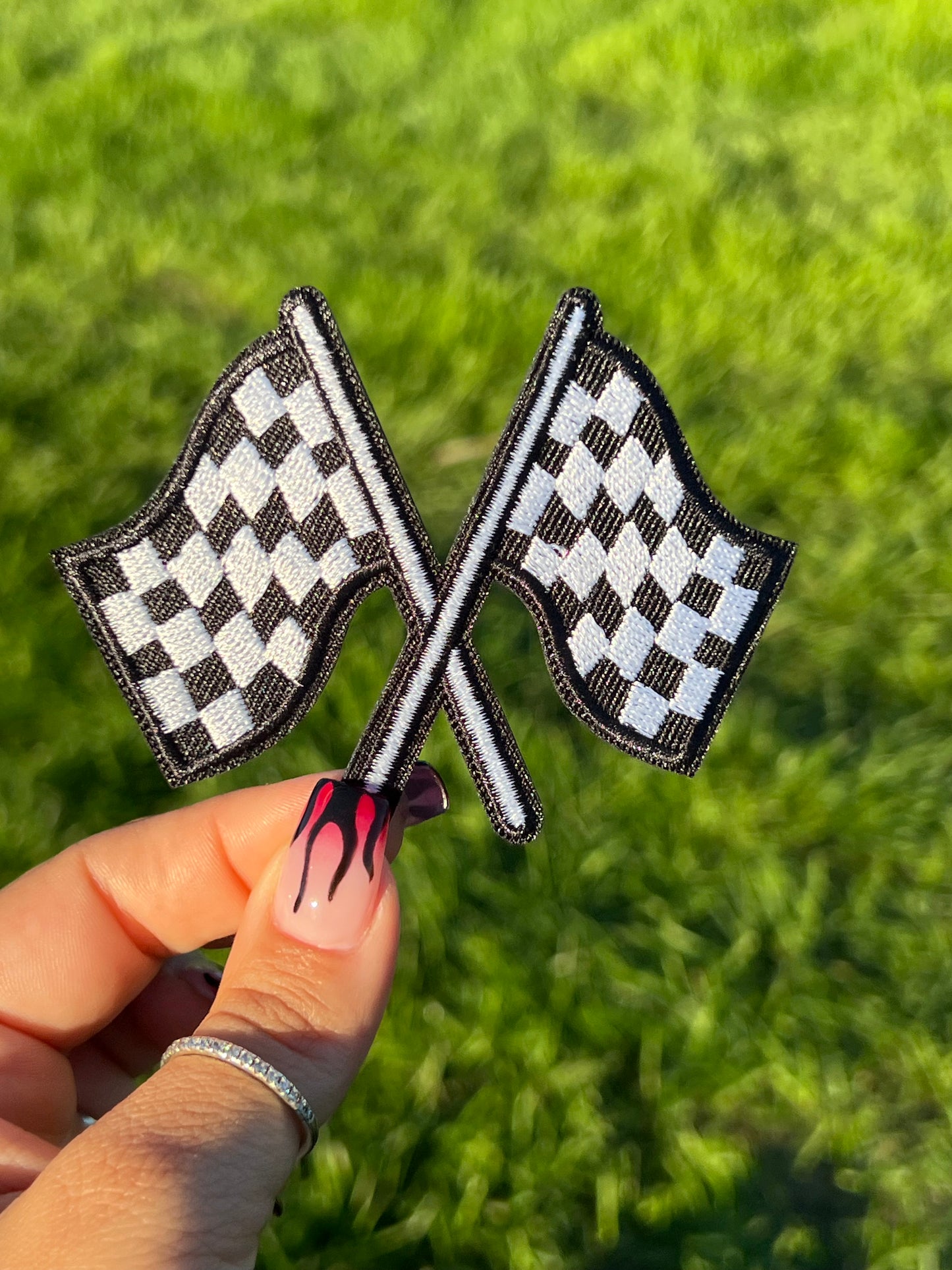 Checkered race flag