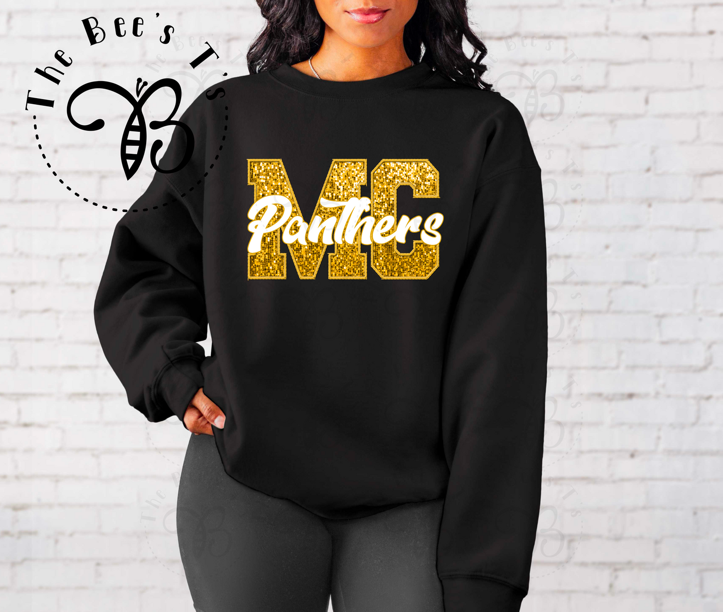 Panthers Faux Sequins