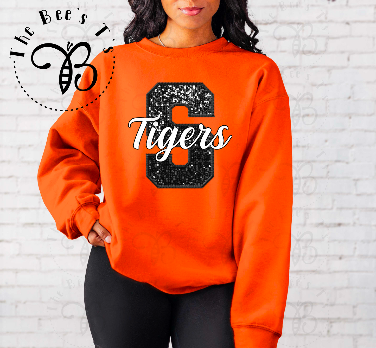 Shadyside Tigers Faux Sequins