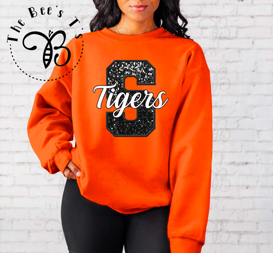 Shadyside Tigers Faux Sequins