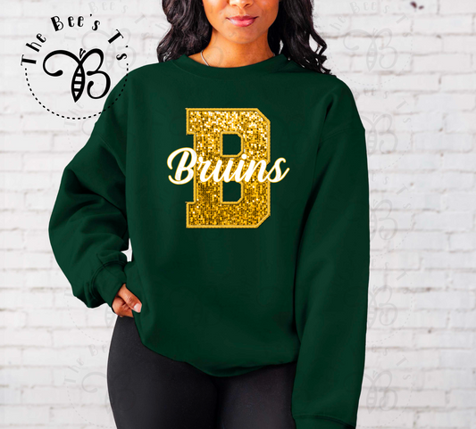 Bruins Faux Sequin