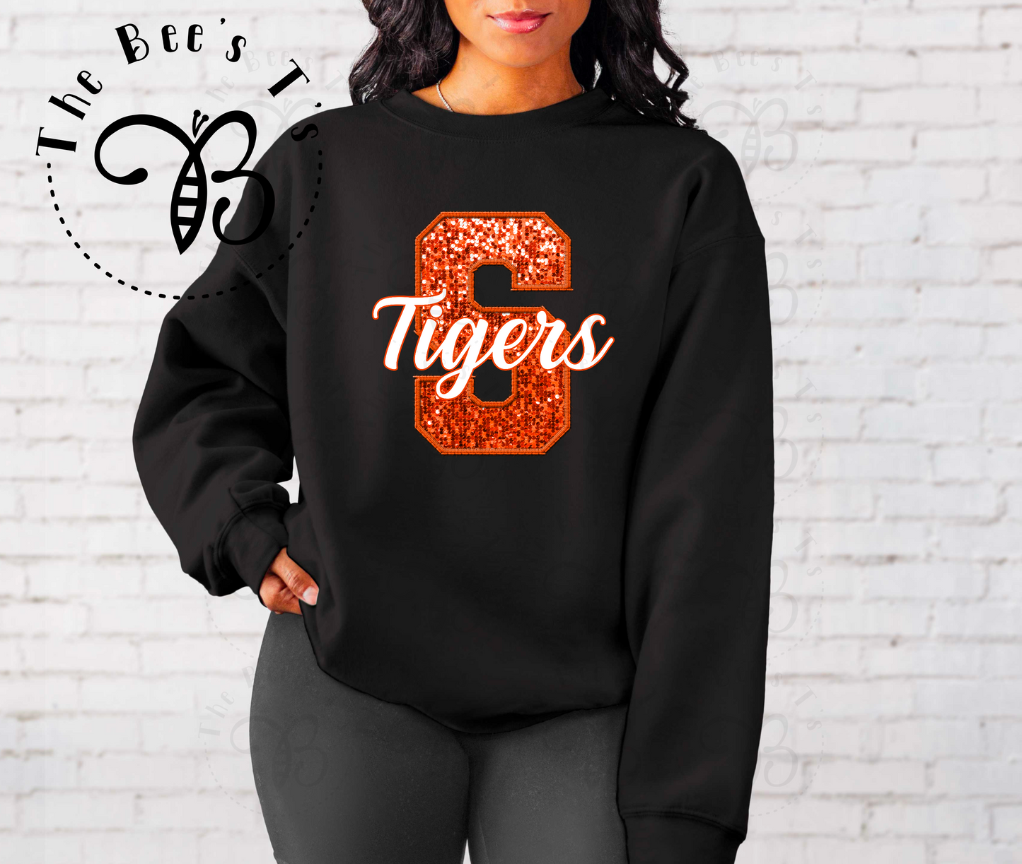 Shadyside Tigers Faux Sequins