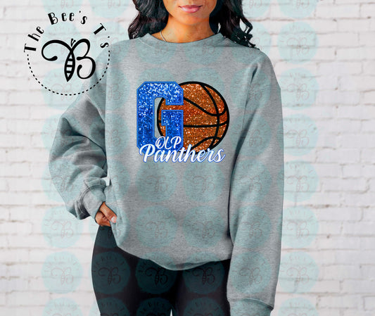 OLP Panthers Faux Sequin Basketball