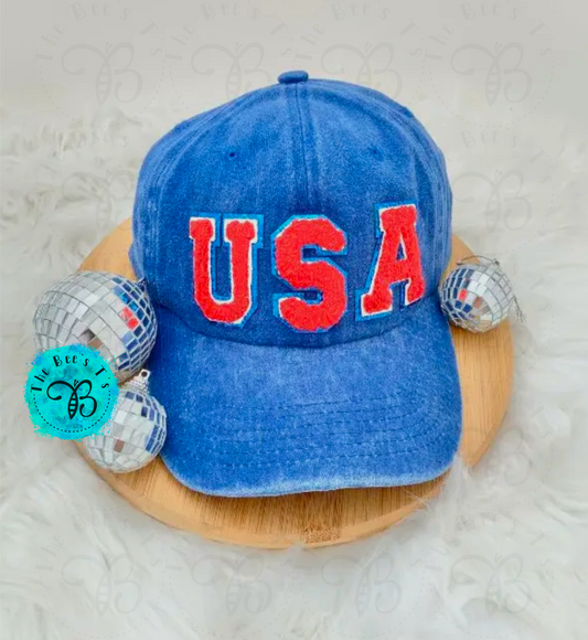 USA denim blue baseball